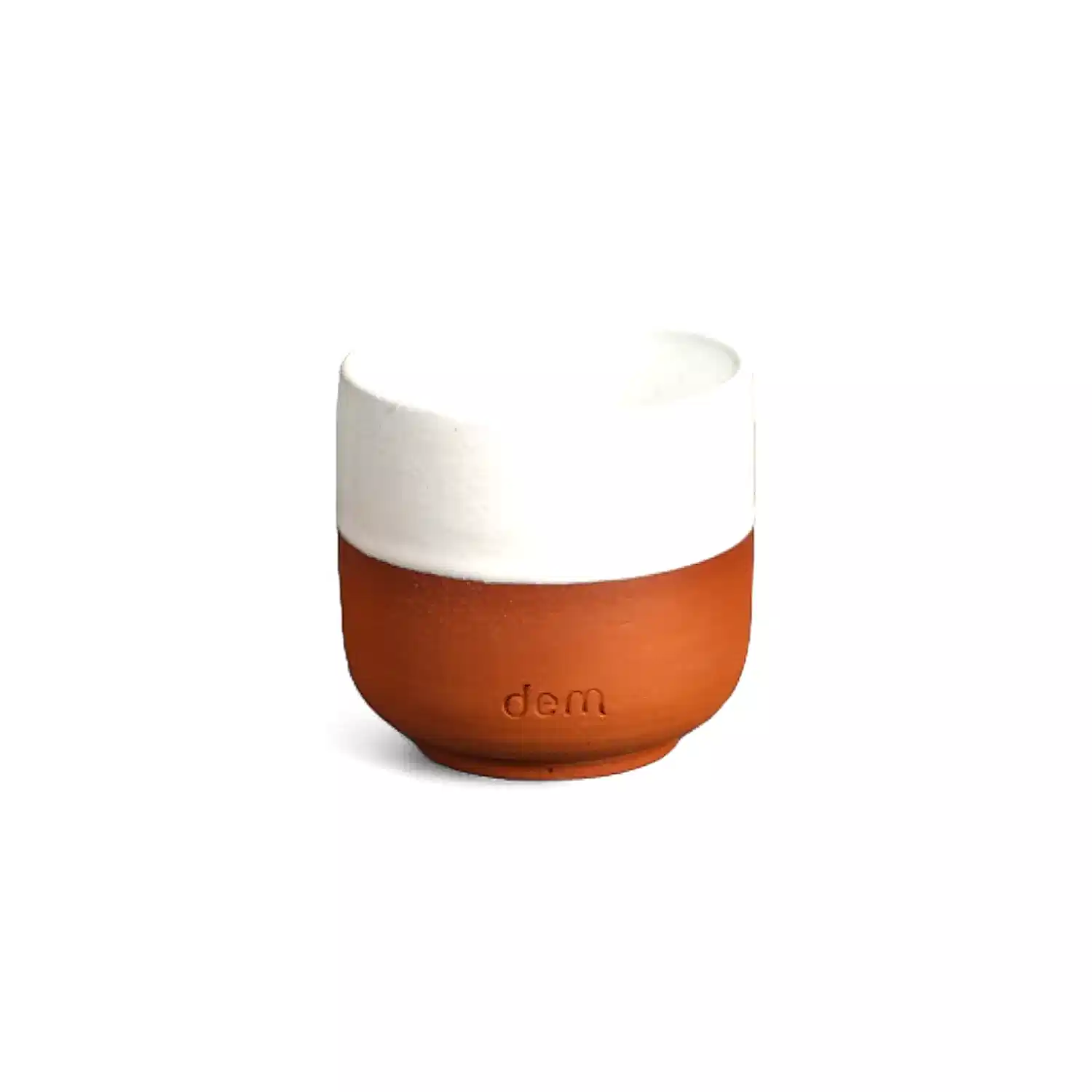 Dem Terracotta Bardak - Beyaz