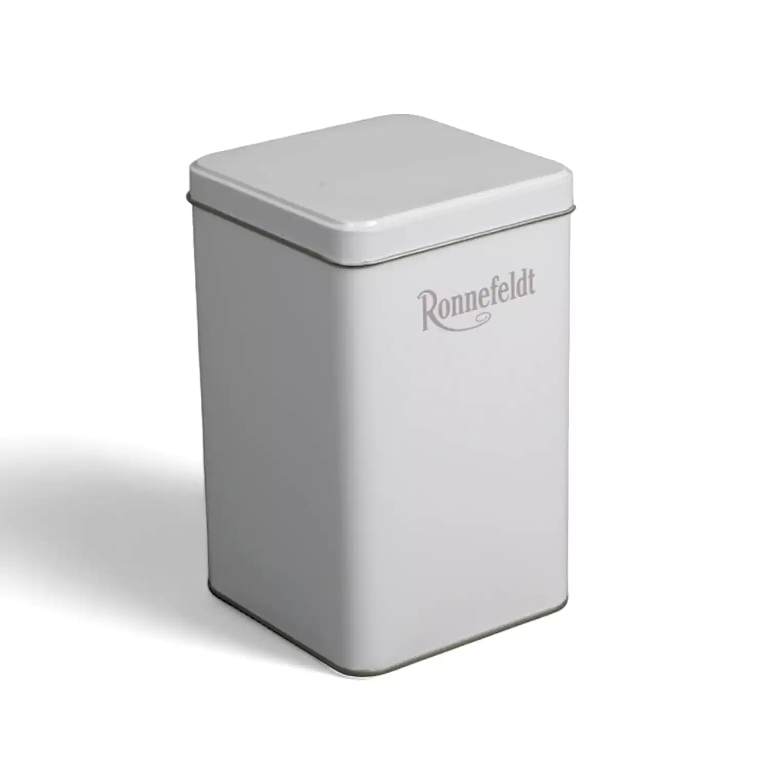 Beyaz Metal Çay Kutusu